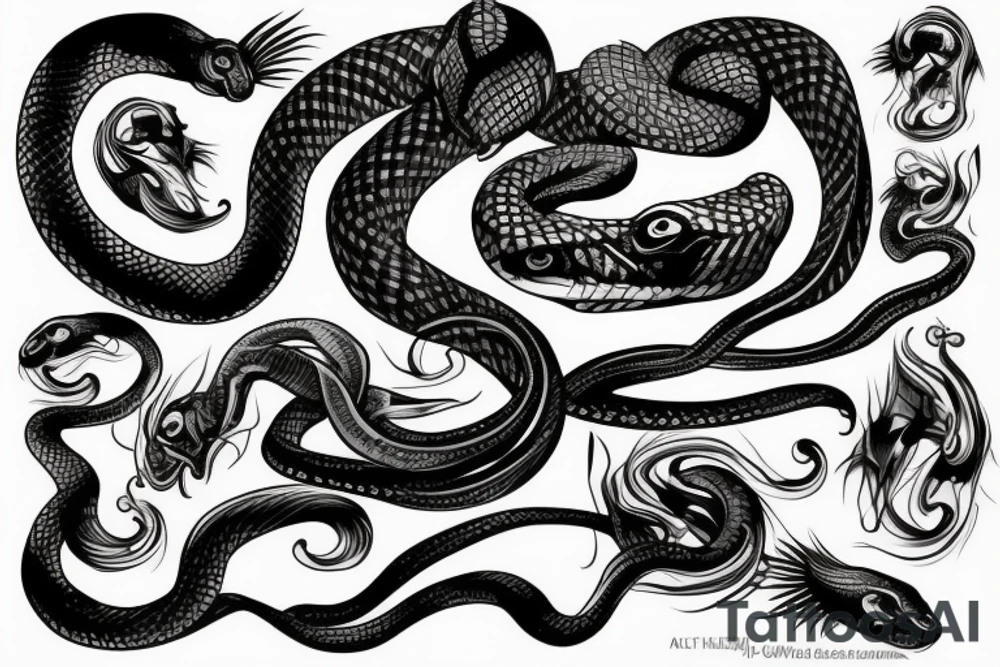 Snake strikes tattoo idea