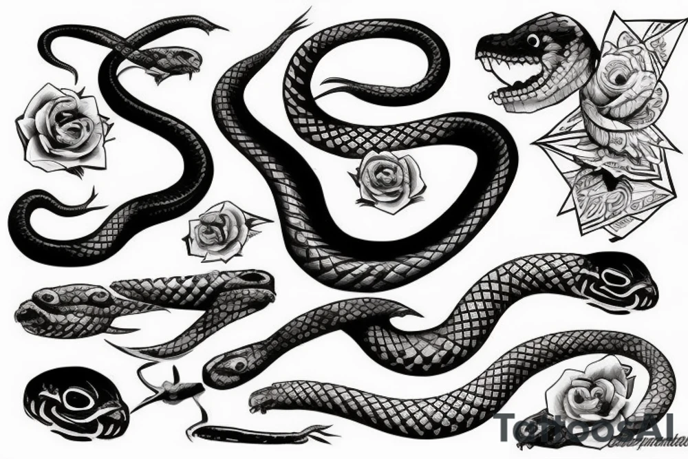 Snake strikes tattoo idea