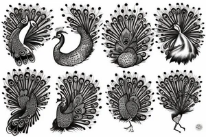 Peacock tattoo idea