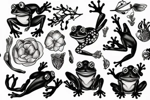 Frog tattoo idea