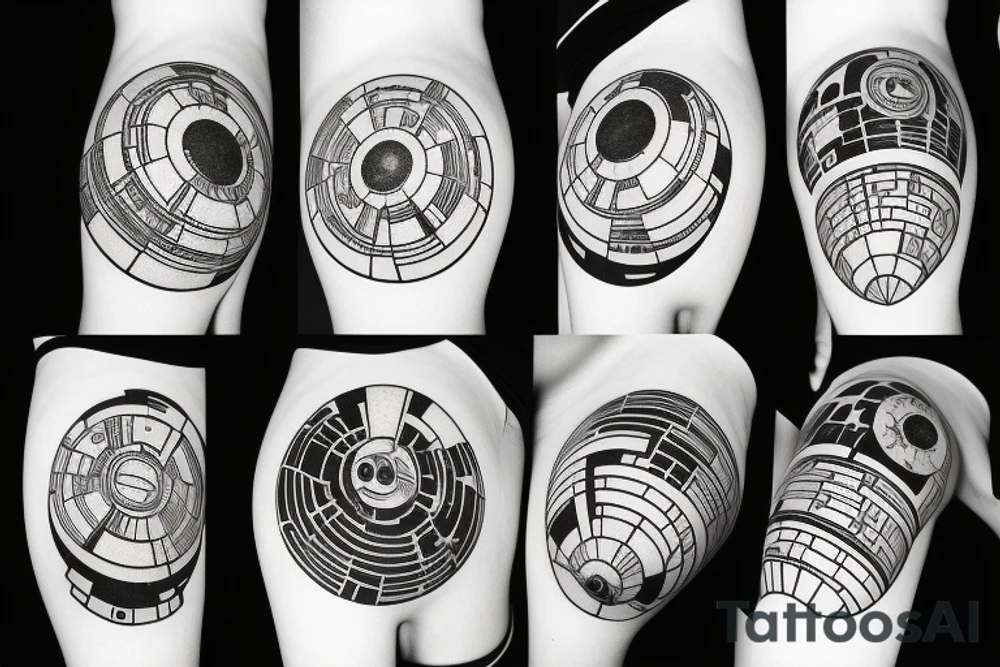 Death Star orbiting the earth tattoo idea