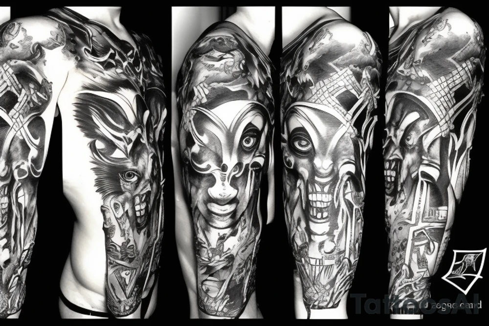 Anubis rising from hell tattoo idea