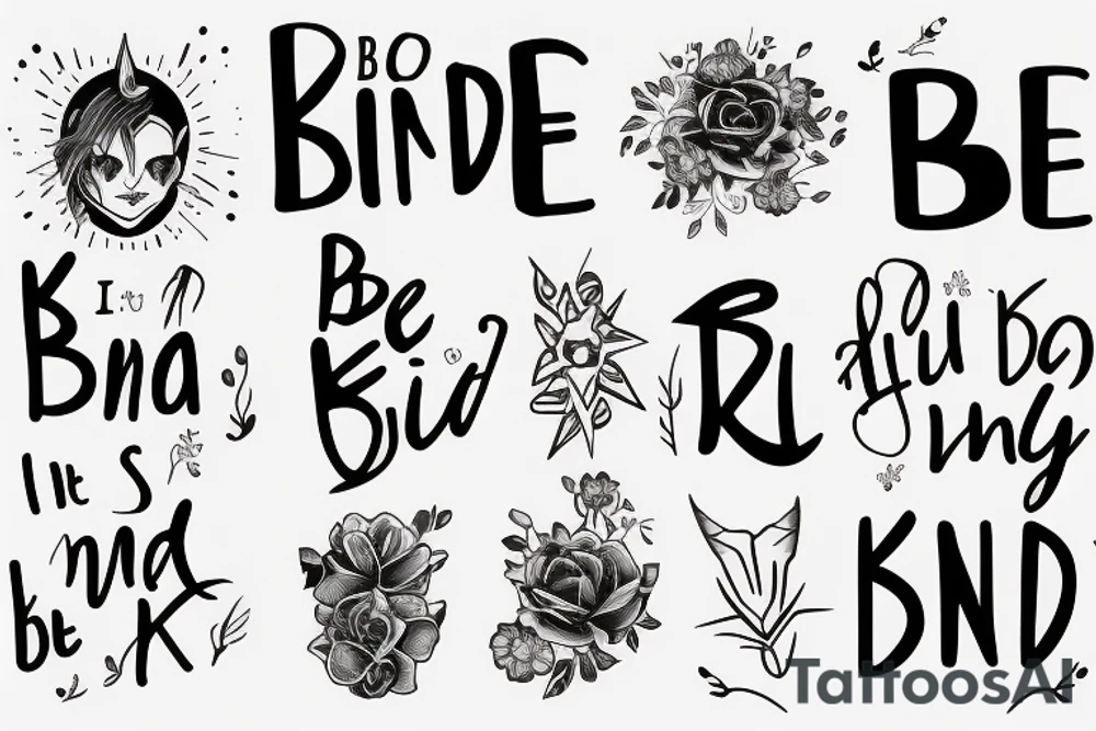 someone to be kind to in between the dark in the light tattoo idea