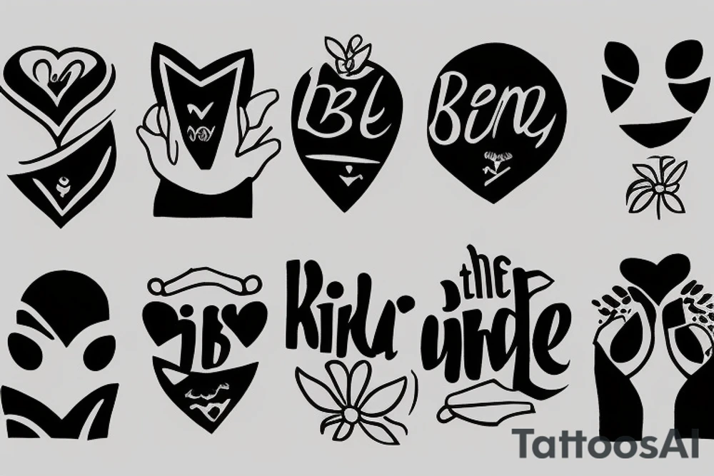someone to be kind to in between the dark in the light car tattoo idea