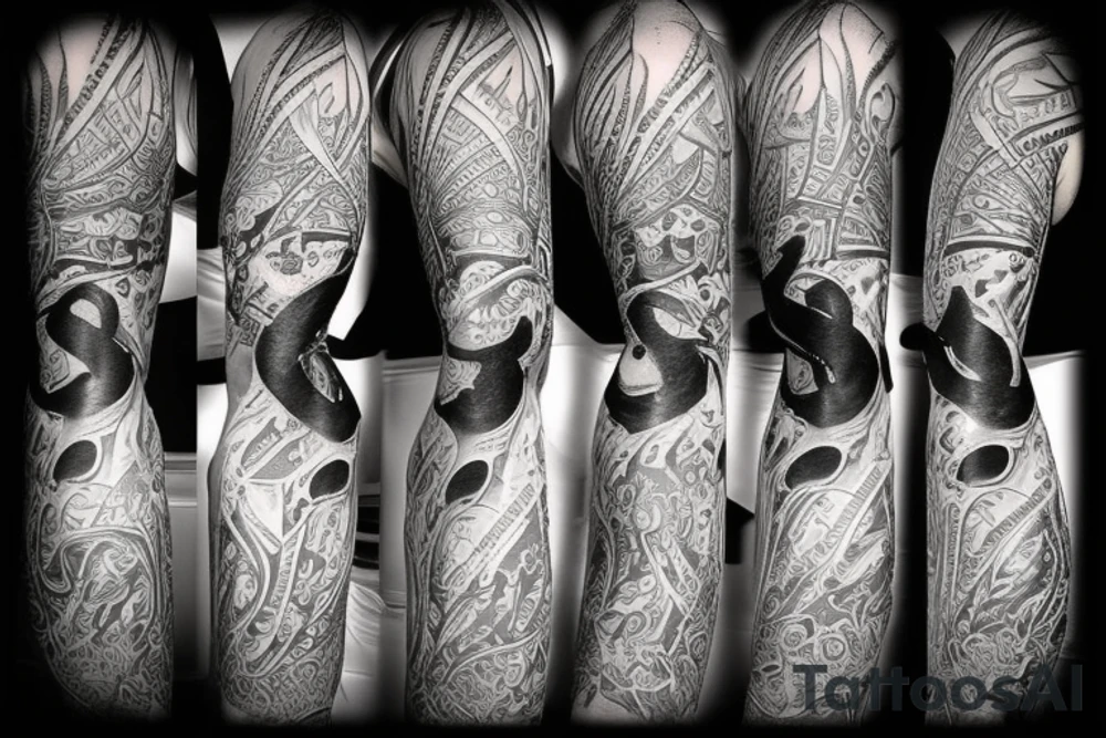 A piston with horns tattoo idea