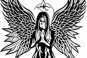 My Brother with wings ang angel halo tattoo idea