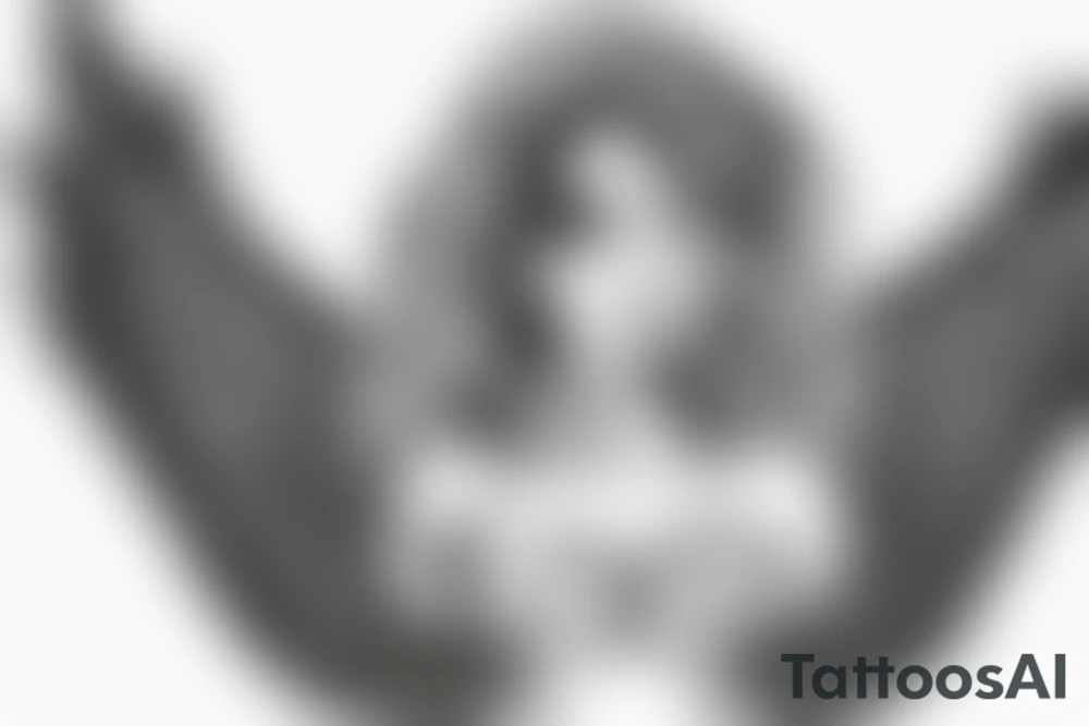My Brother with wings ang angel halo tattoo idea