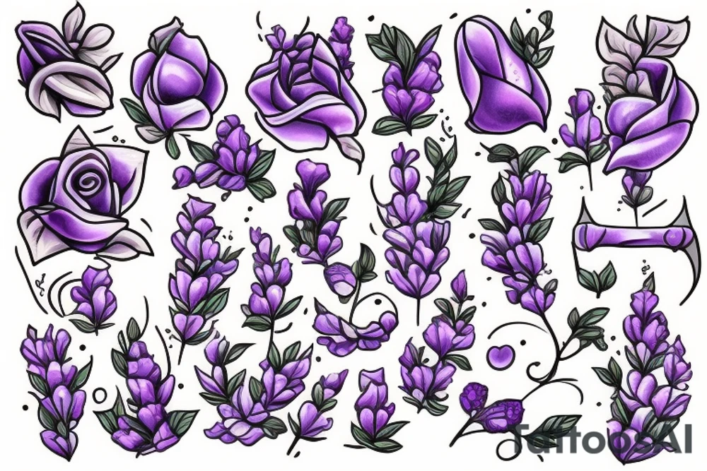 Lavender tattoo idea