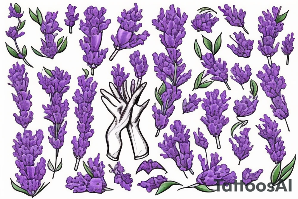 Lavender tattoo idea