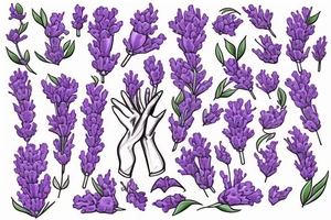 Lavender tattoo idea
