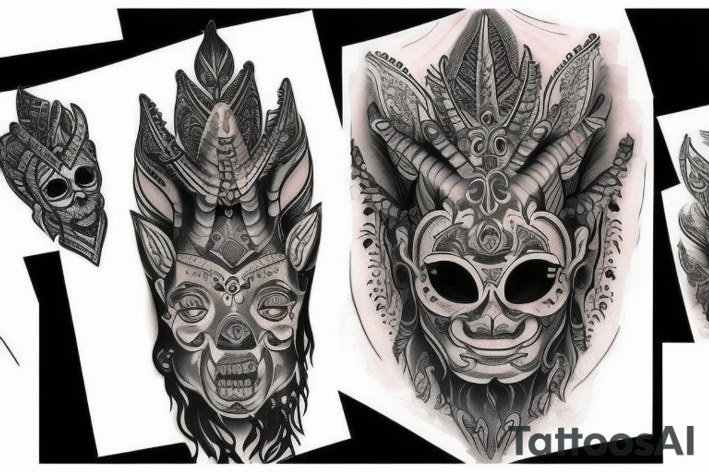 Black shiva tattoo idea