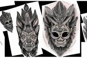 Black shiva tattoo idea