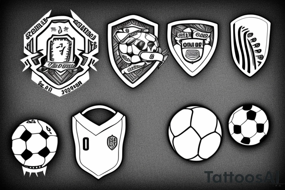 Soccer trophy tattoo idea