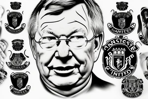 sir alex ferguson from manchester united tattoo idea