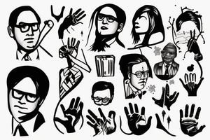 dwight from the office tattoo idea