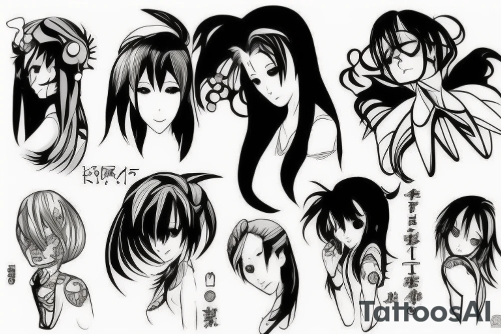 anime inspired tattoo idea