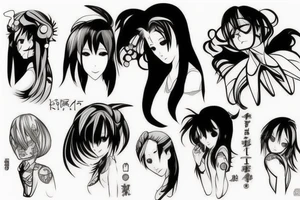 anime inspired tattoo idea