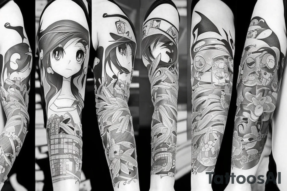 anime inspired tattoo idea