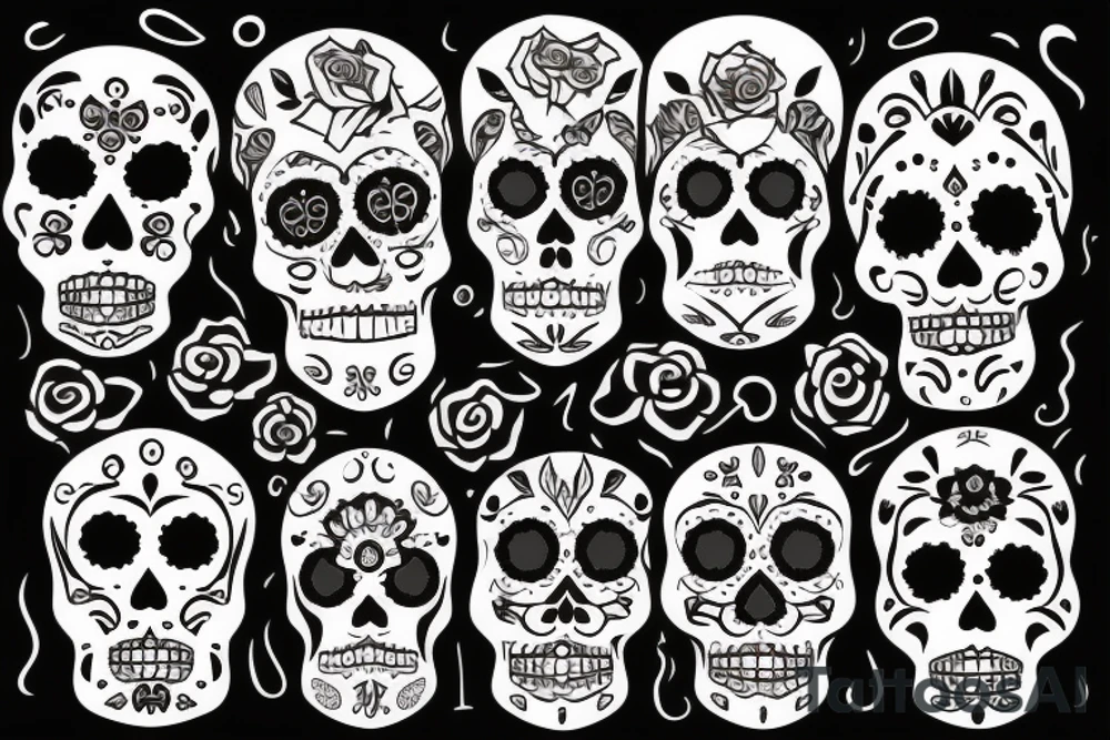 Day of the dead tattoo idea