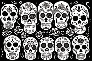Day of the dead tattoo idea