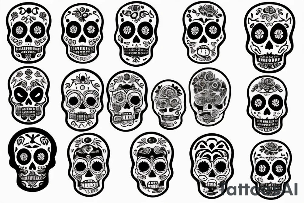 Day of the dead tattoo idea