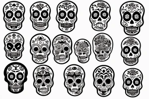 Day of the dead tattoo idea