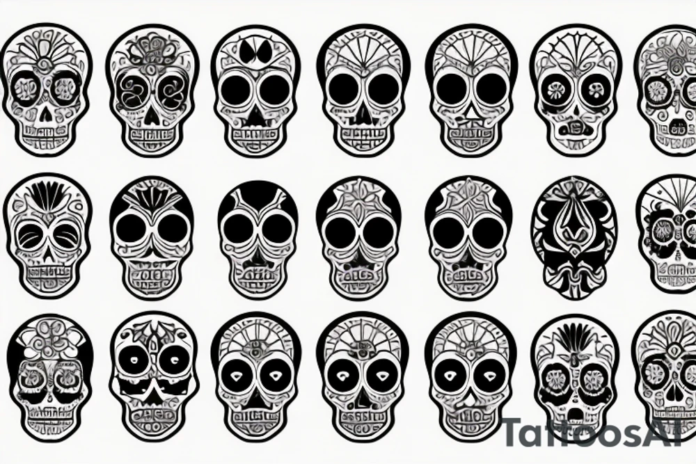 Day of the dead tattoo idea