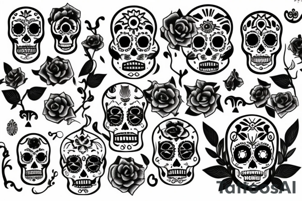 Day of the dead tattoo idea