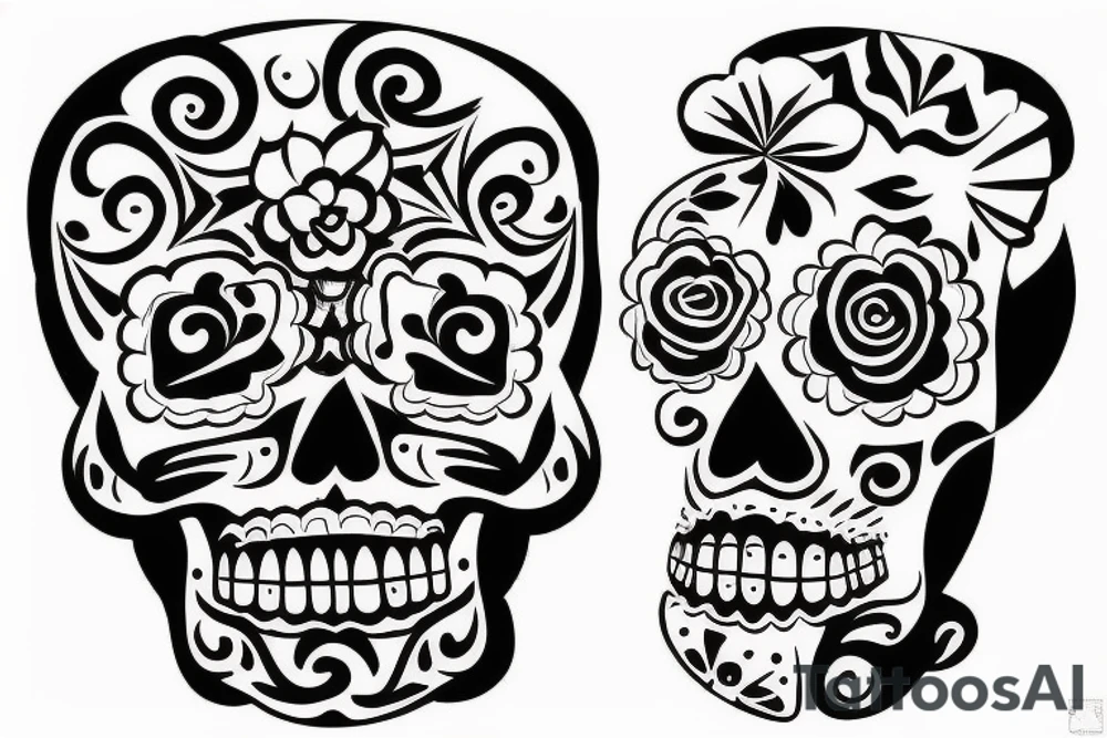 Day of the dead tattoo idea