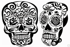 Day of the dead tattoo idea