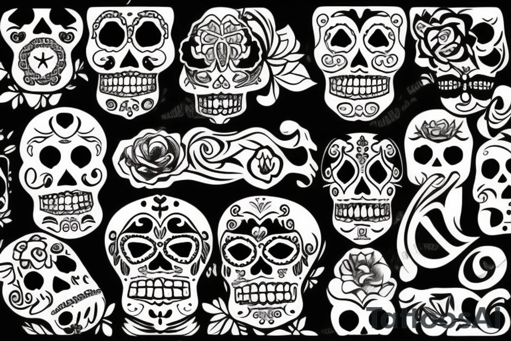 Day of the dead tattoo idea