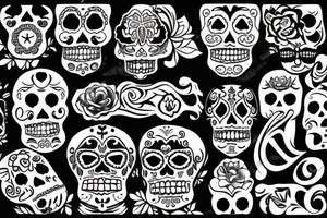 Day of the dead tattoo idea