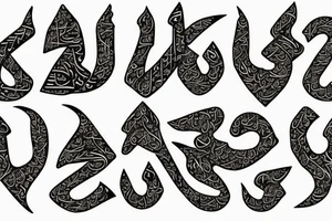Arabic calligraphy tattoo idea