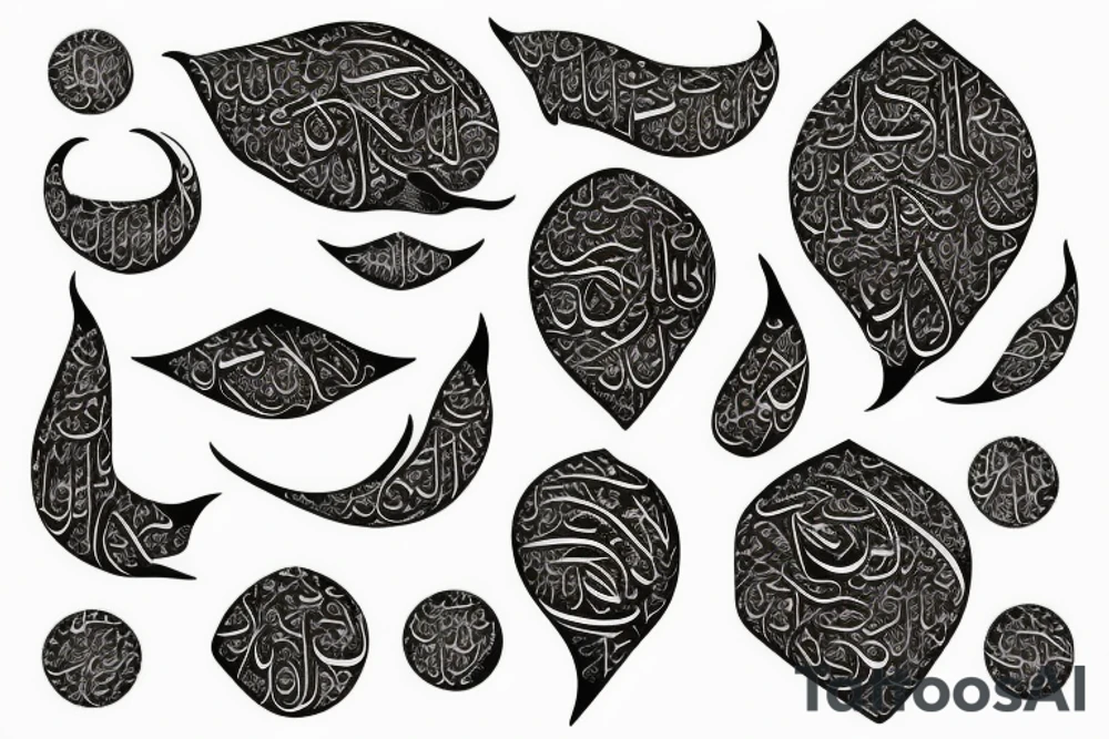 Arabic calligraphy tattoo idea