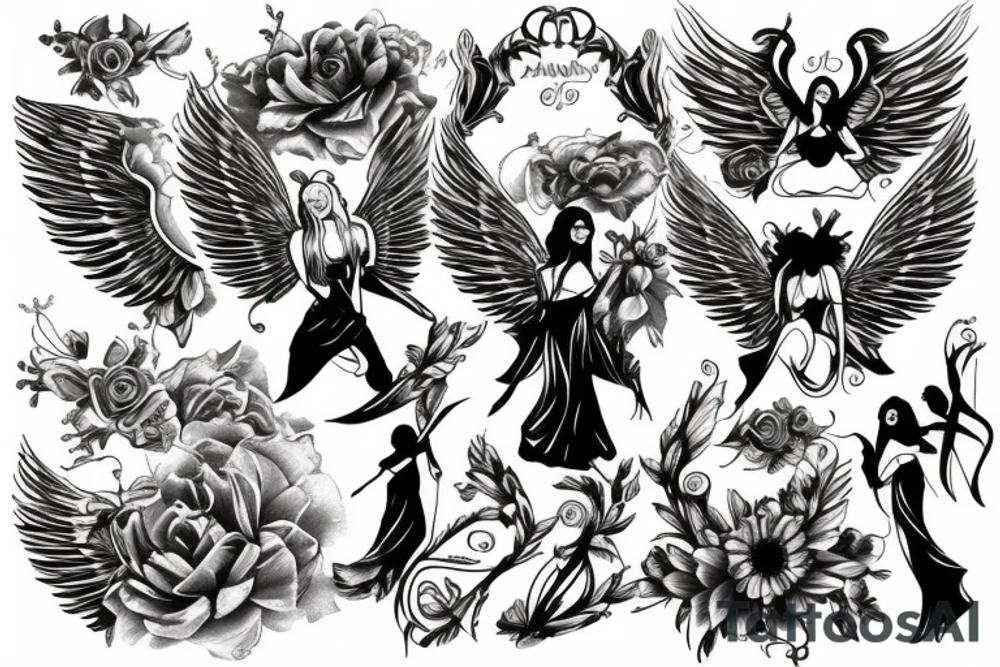 angel tattoo idea