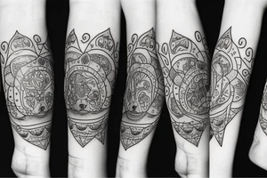 cute bear tattoo idea