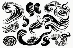 japanese wave tattoo idea