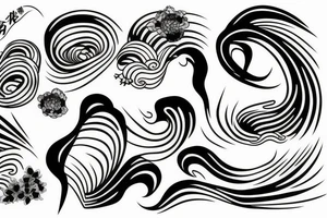 japanese wave tattoo idea
