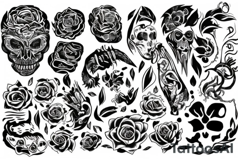 Pieniądze tattoo idea