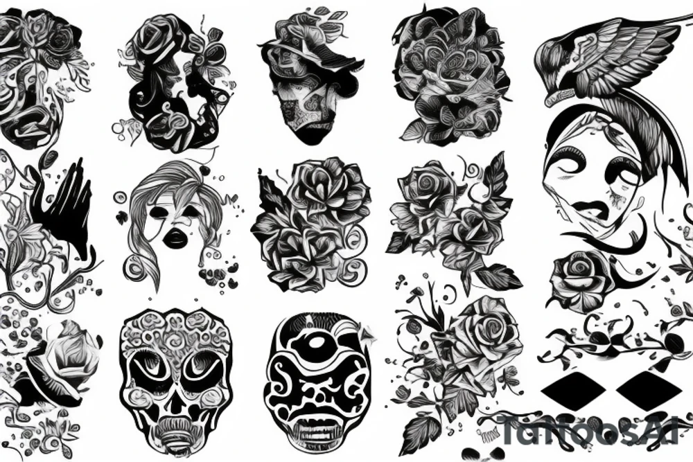 Pieniądze tattoo idea