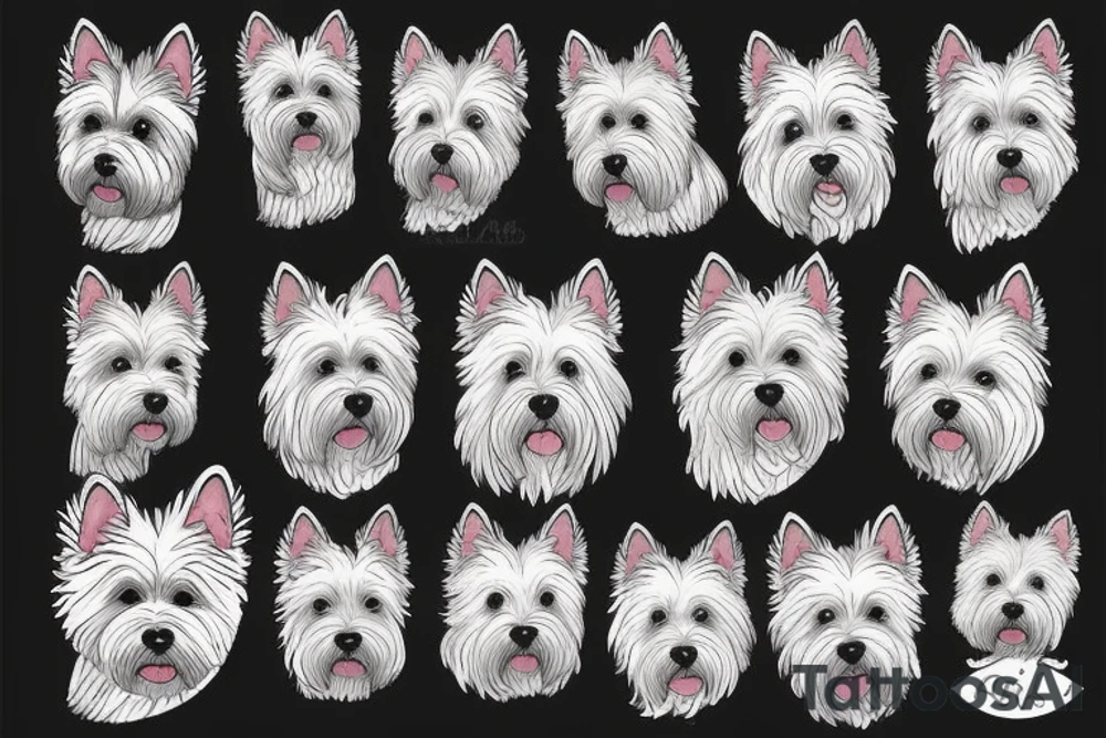 west highland terrier
heart
crazy tattoo idea