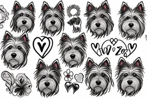 west highland terrier
heart
crazy tattoo idea