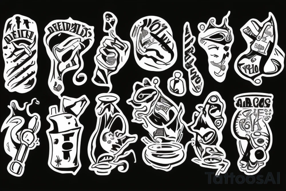 drugs tattoo idea