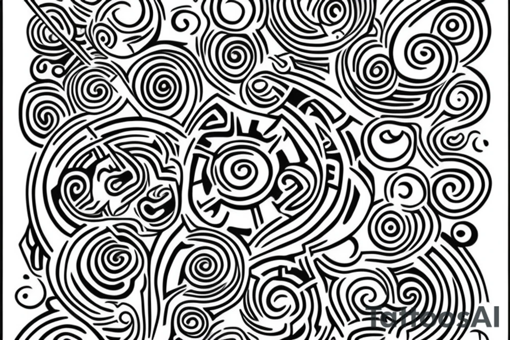 Maze apostrophe tattoo tattoo idea