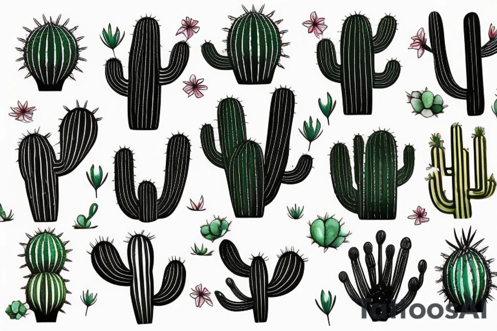 cactus feminist tattoo idea
