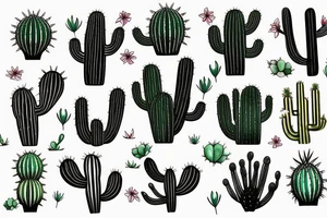 cactus feminist tattoo idea