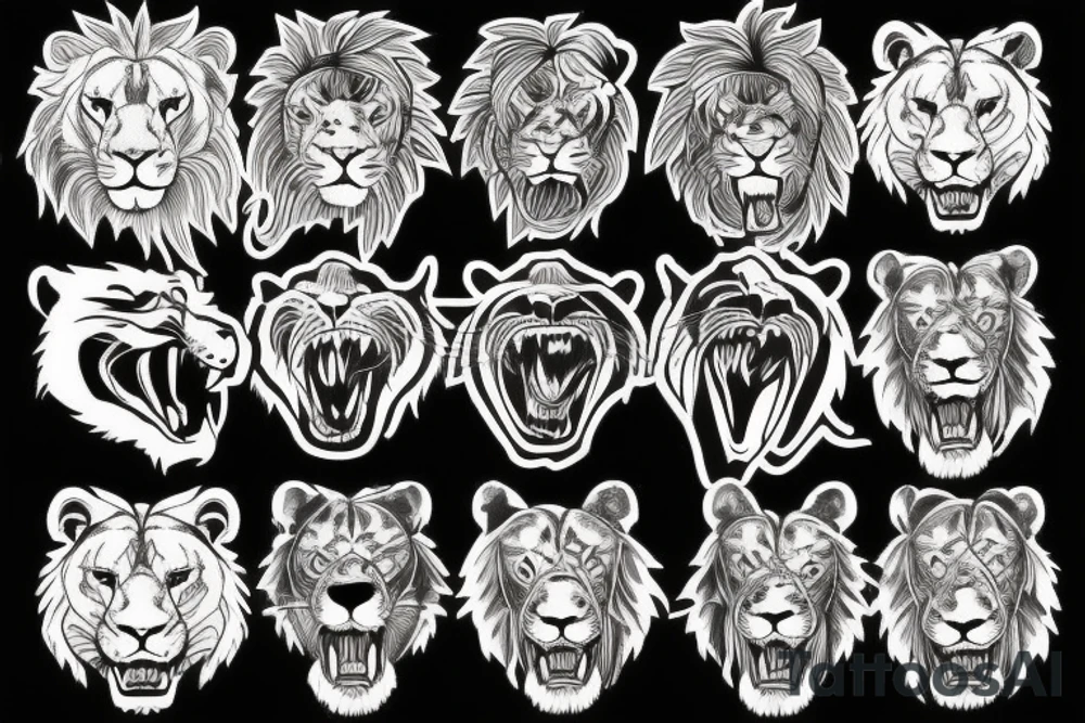 Lion roars
15.05.2000 tattoo idea