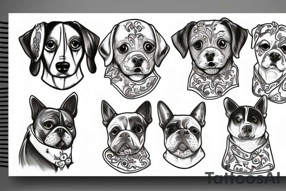 russian dog tattoo idea