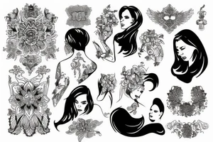 russian women tattoo idea