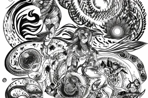 Shiva creating universe tattoo idea